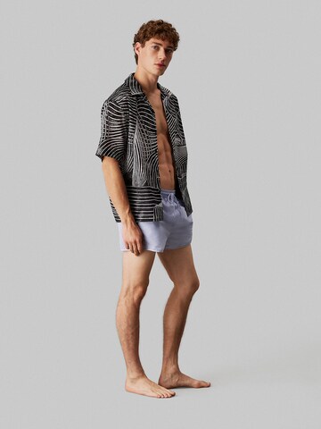 Calvin Klein Swimwear Regular Fit Hemd in Schwarz