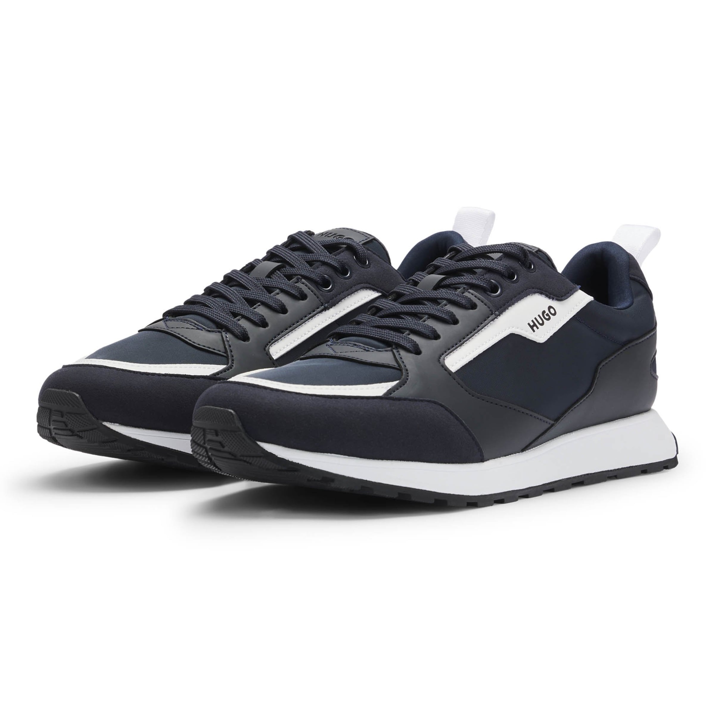 HUGO Platform trainers 'Icelin' in Blue: front
