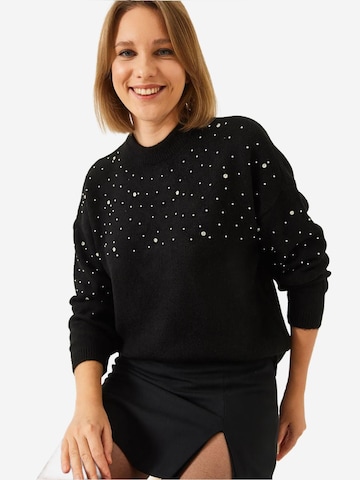 Pull-over 'Pullover' Bianco Lucci en noir
