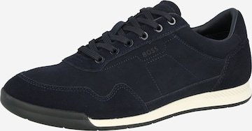 BOSS - Zapatillas deportivas bajas 'Nitan' en azul: frente
