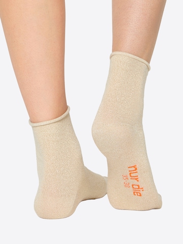 Nur Die Socks ' Glamour ' in Beige