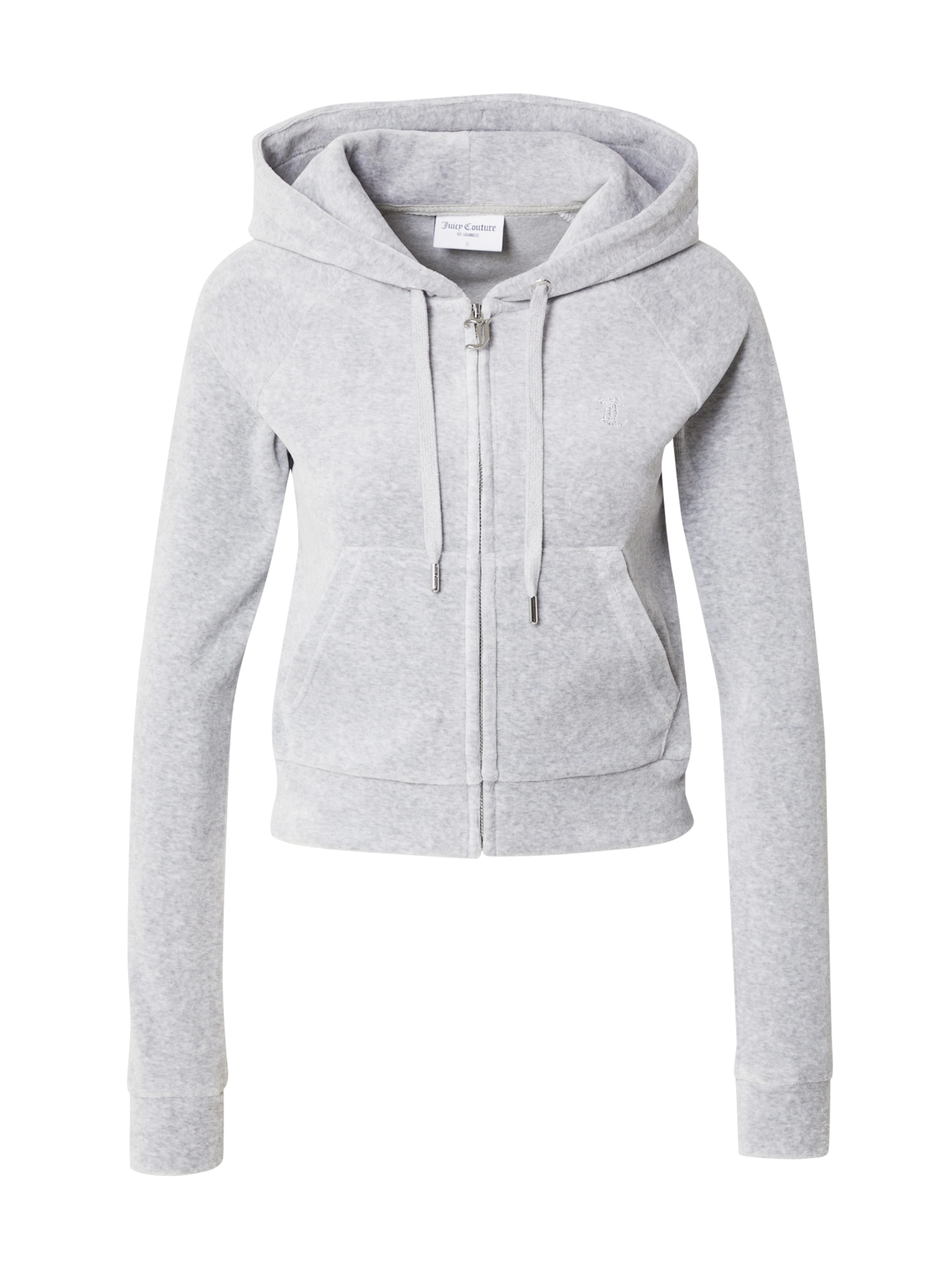 Juicy Couture Sweatjacke 'Madison' in Grau: Vorderseite