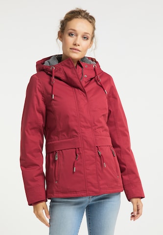DreiMaster Maritim Winter Jacket in Red: front