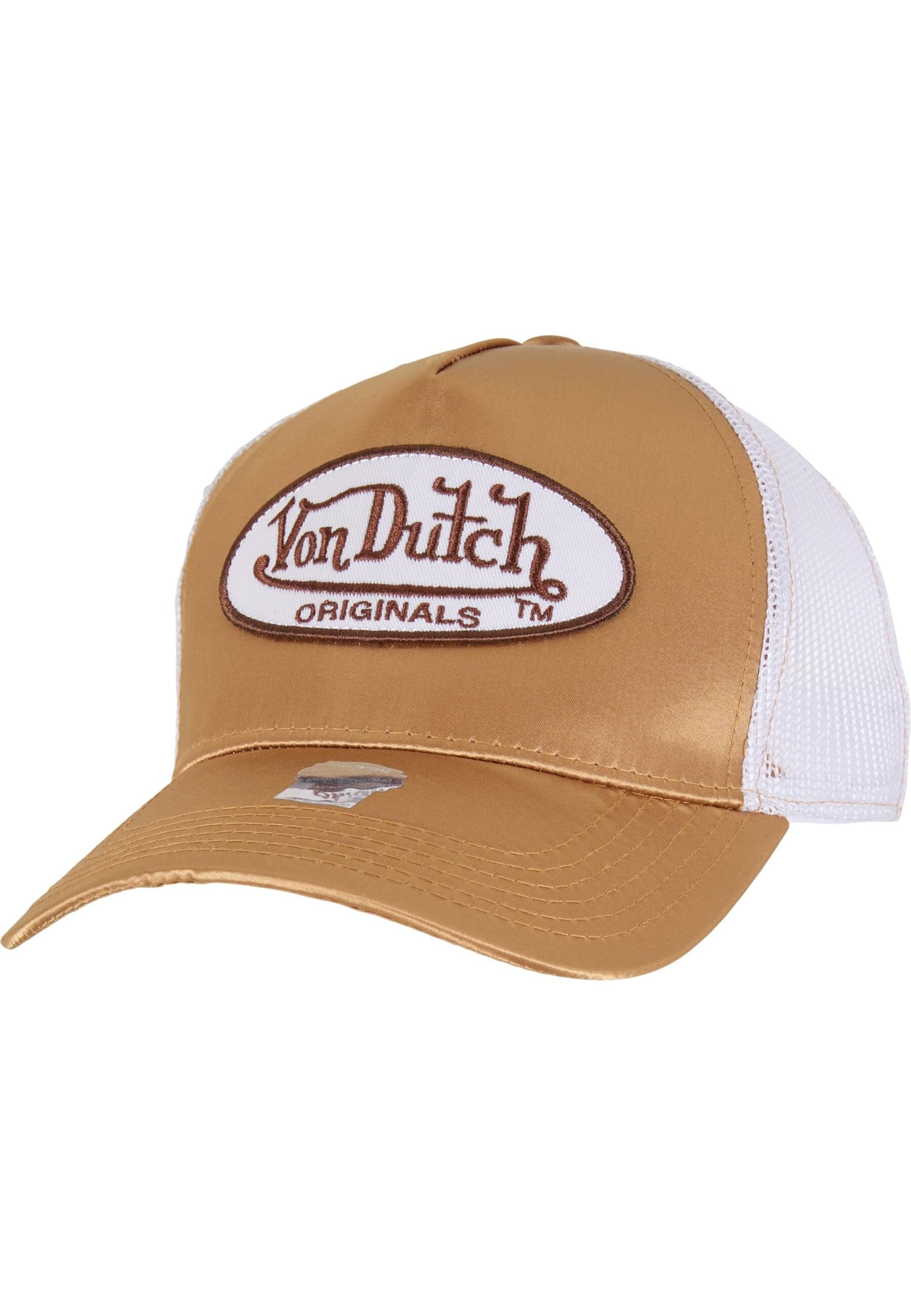 Von Dutch Originals Pet 'Cary' in Bruin: voorkant