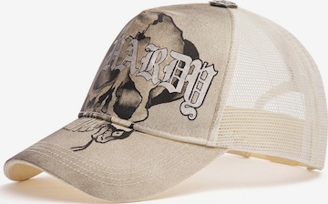 Ed Hardy - Boné 'Gothic Skull' em bege: frente