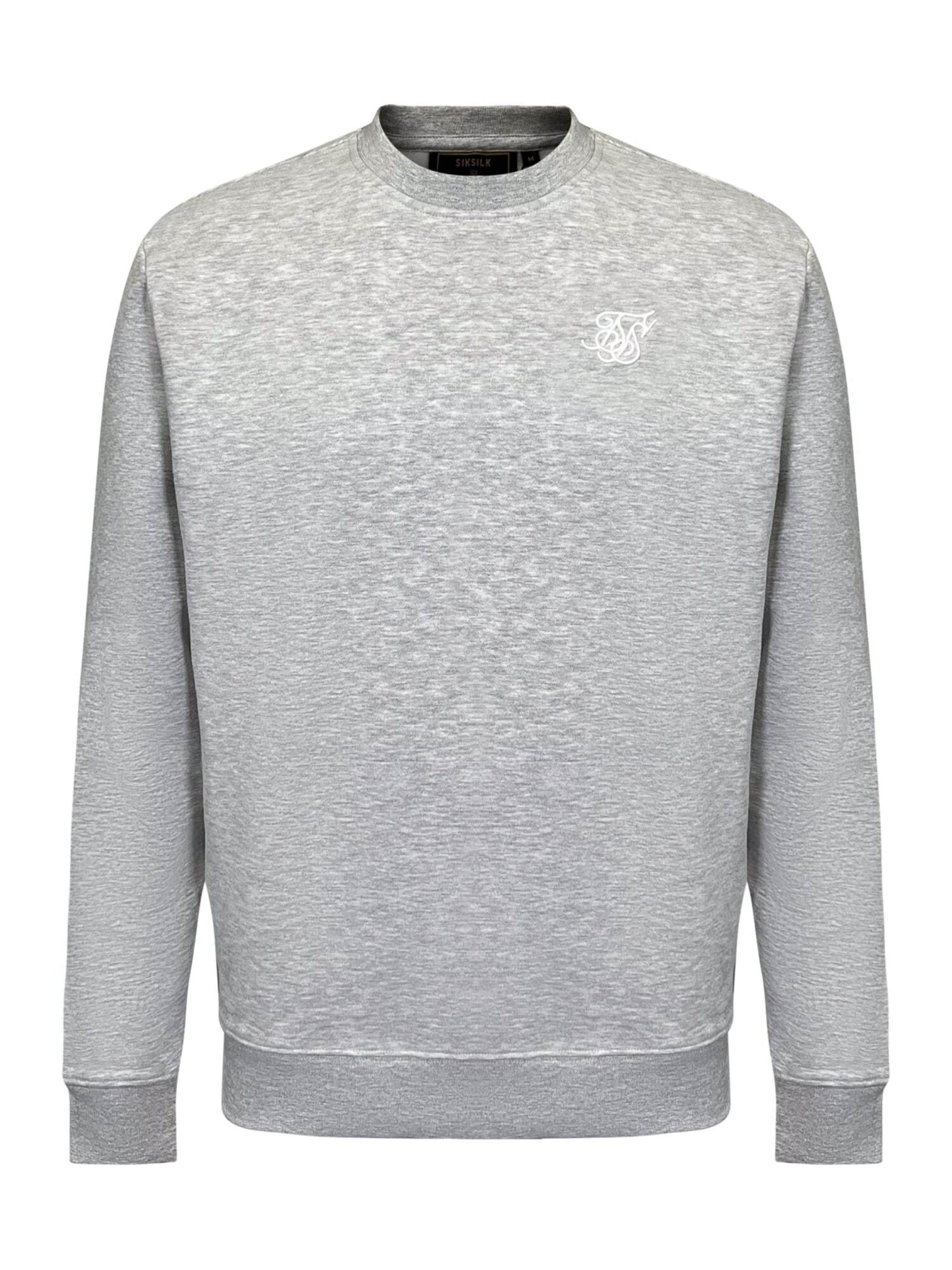 SikSilk Bluzka sportowa 'Essentials' w kolorze szary: przód