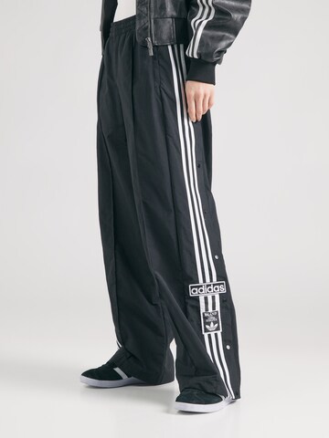 ADIDAS ORIGINALS - Loosefit Pantalón 'ADIBREAK' en negro: frente