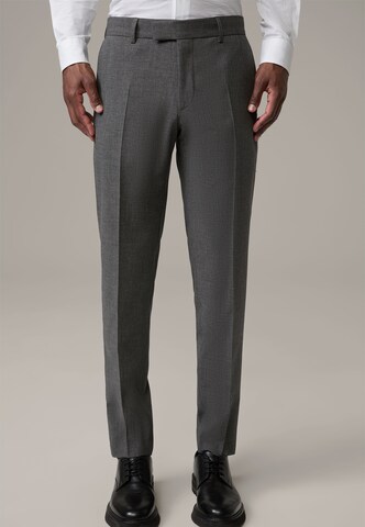 STRELLSON Slimfit Pantalon 'Melwin' in Grijs: voorkant