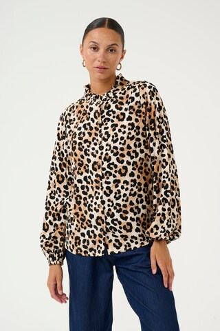 CULTURE Bluse 'Chay Bello' i brun: forside