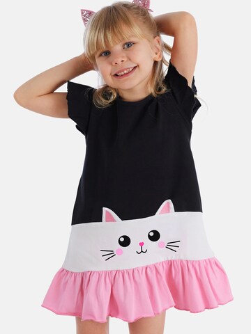 Robe 'Frill Cat' Denokids en noir : devant
