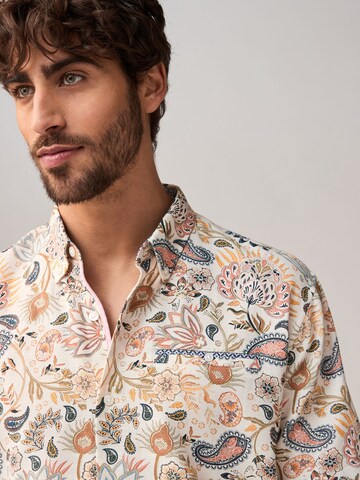 Next Regular fit Button Up Shirt in White