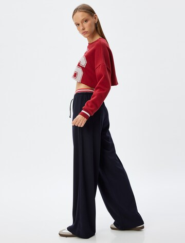 Koton Wide leg Broek in Blauw