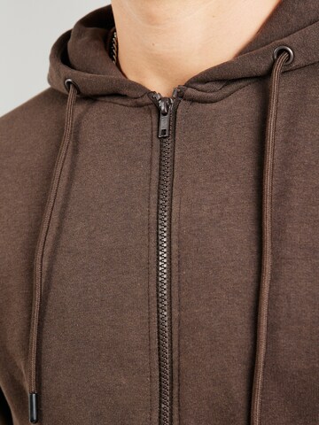 Giacca di felpa 'JJEBradley' di JACK & JONES in marrone