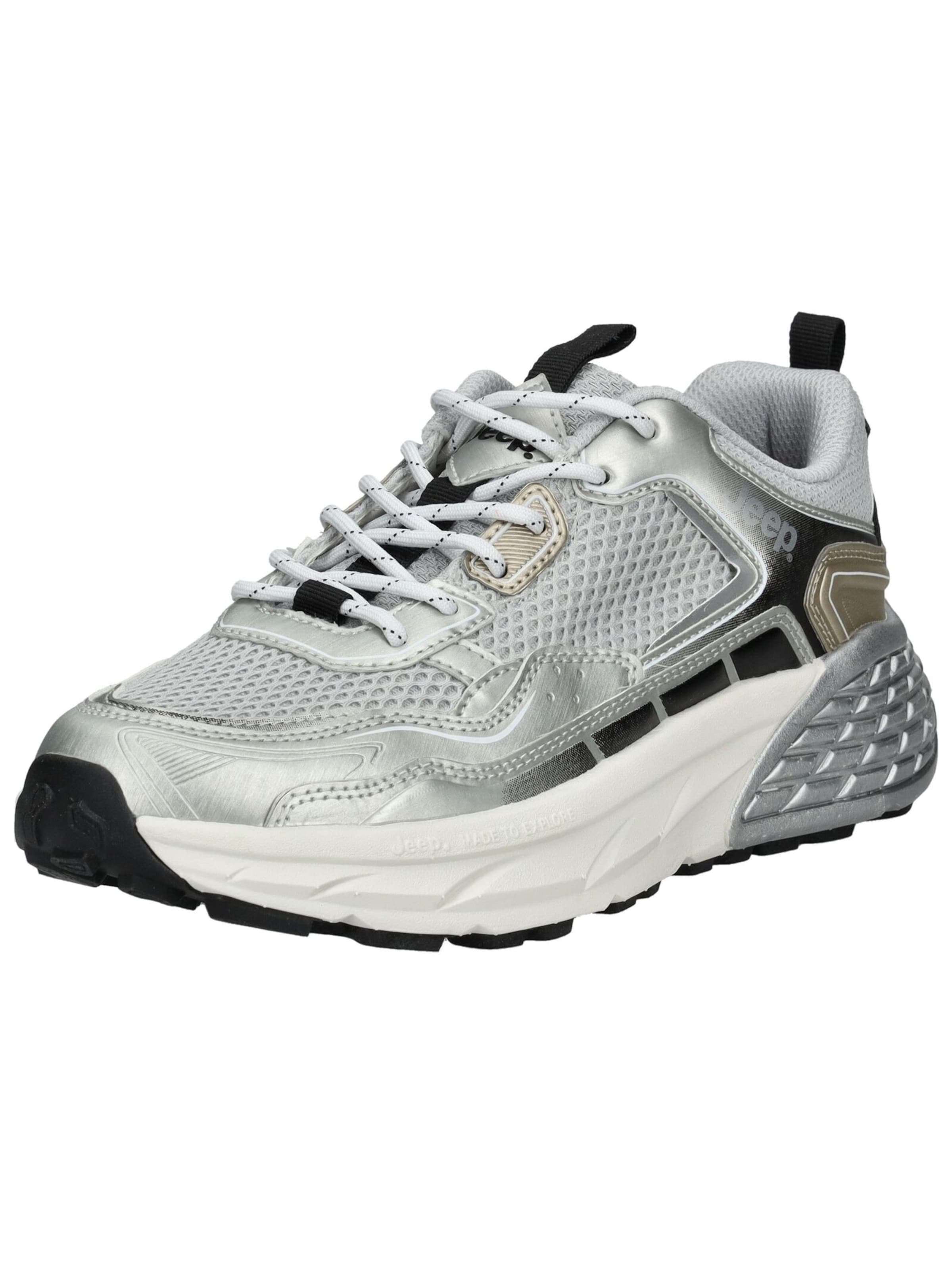 Jeep Platform trainers in Silver: front