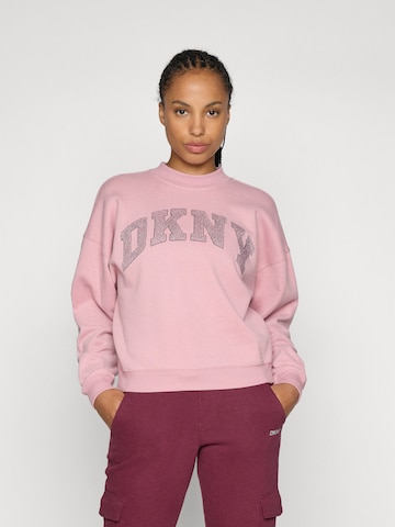 DKNY Performance Sport sweatshirt i rosa: framsida