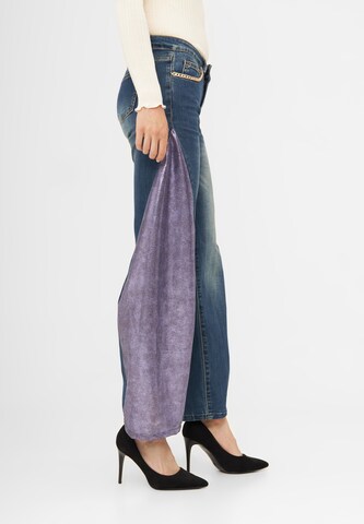 TOOche Wide Leg Jeans 'Violet' in Blau