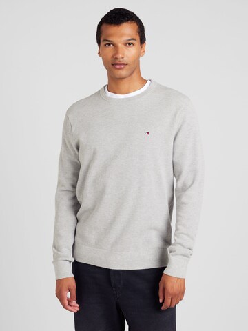 Pull-over 'ESSENTIAL' TOMMY HILFIGER en gris : devant