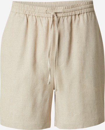 DAN FOX APPAREL Regular Housut 'Dorian' värissä beige: etupuoli