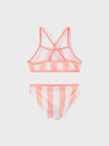 NAME IT Bustier Bikini 'FELINA' w kolorze różowy