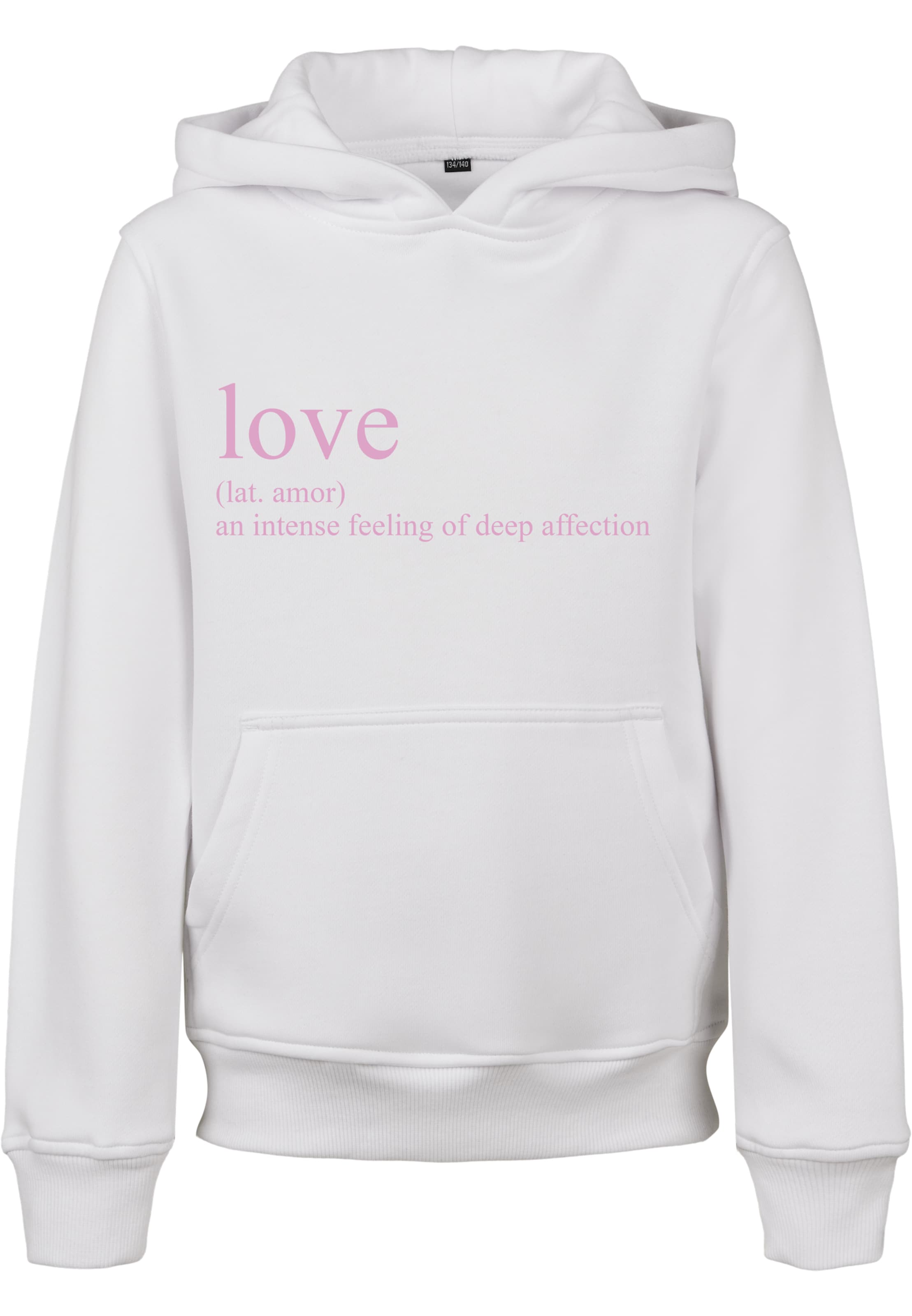 Mister Tee Sweatshirt 'Love Definition' in Weiß: Vorderseite