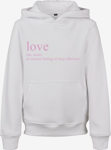 Mister Tee Sweatshirt 'Love Definition' in Weiß: predná strana