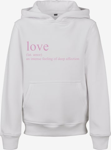 Sweat 'Love Definition' Mister Tee en blanc : devant