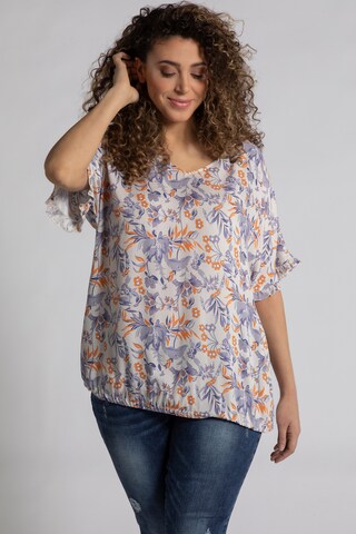 Ulla Popken Blouse in Blauw: voorkant