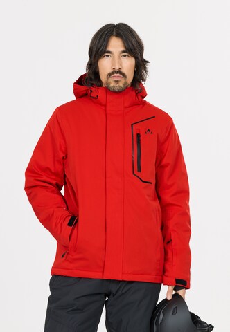 Whistler Athletic Jacket 'Carbon' in Red: front