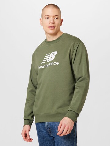 new balance Sweatshirt 'Essentials' in Green: front