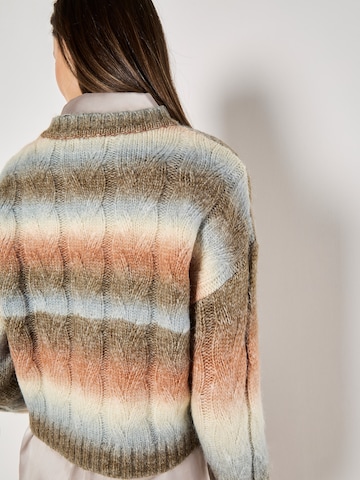 Apricot Boxy Space Dye Cable Jumper ' ' in Mischfarben