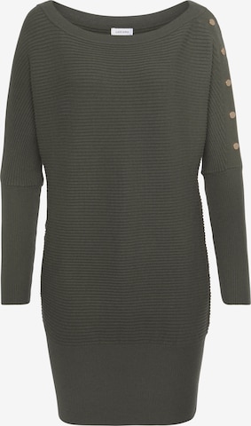 LASCANA Sweater in Green: front