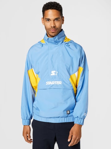 Starter Black Label Between-Season Jacket in Blue: front