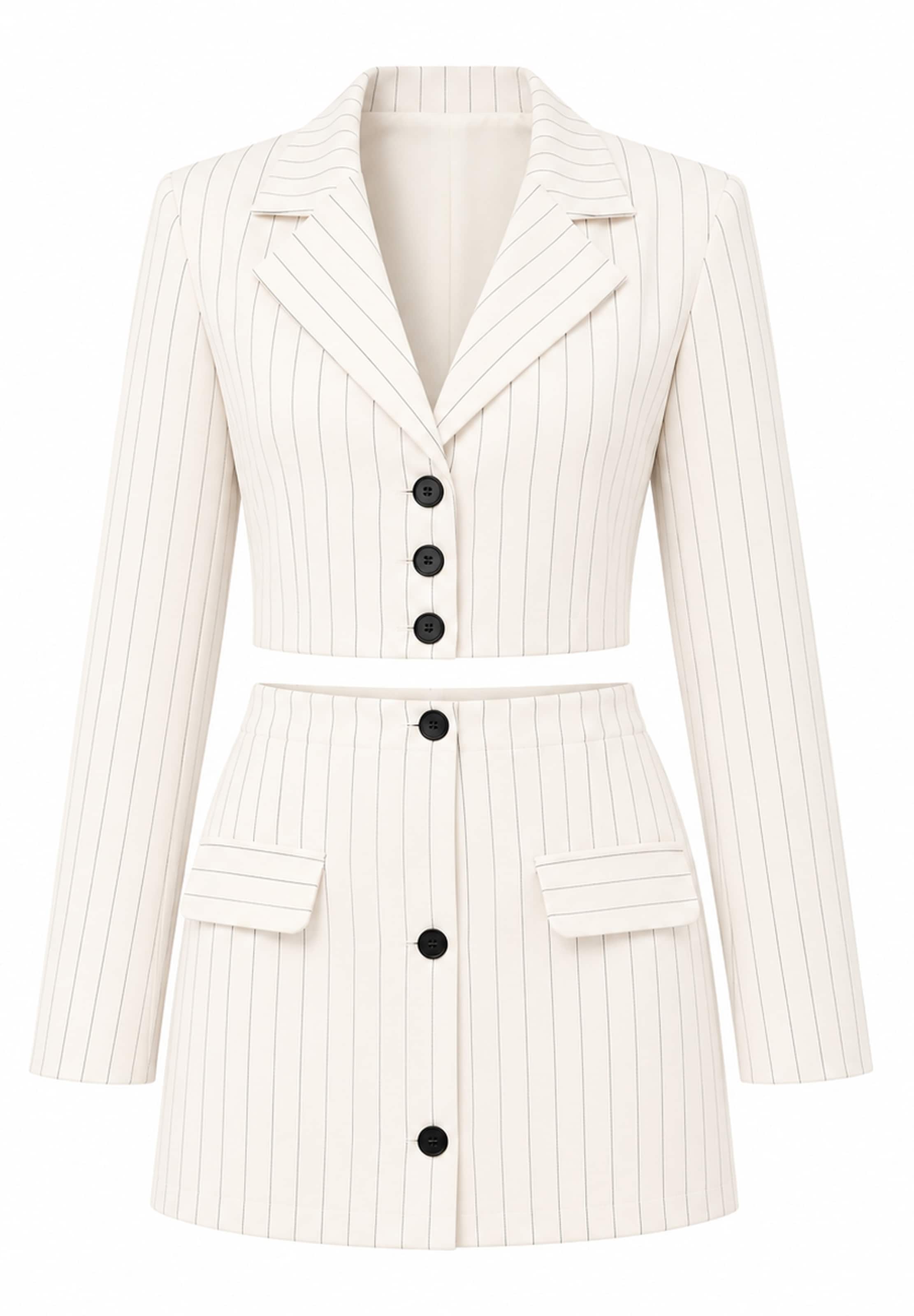 Elara Rok in Beige: voorkant
