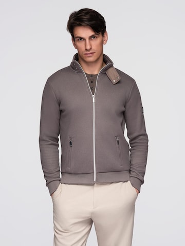 Ombre Between-Season Jacket in Grey: front