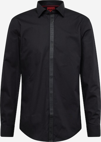HUGO Button Up Shirt 'Keidi' in Black: front