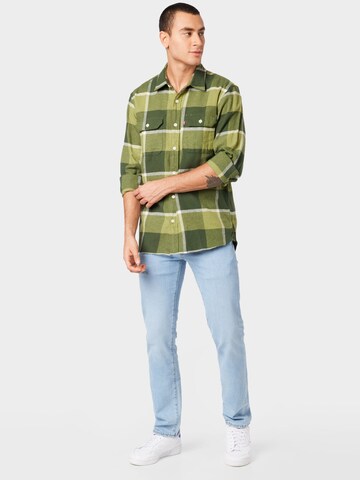 LEVI'S ® Comfort Fit Skjorta 'Jackson Worker' i grön