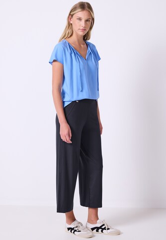 Street One Studio Wide Leg Hose in Blau