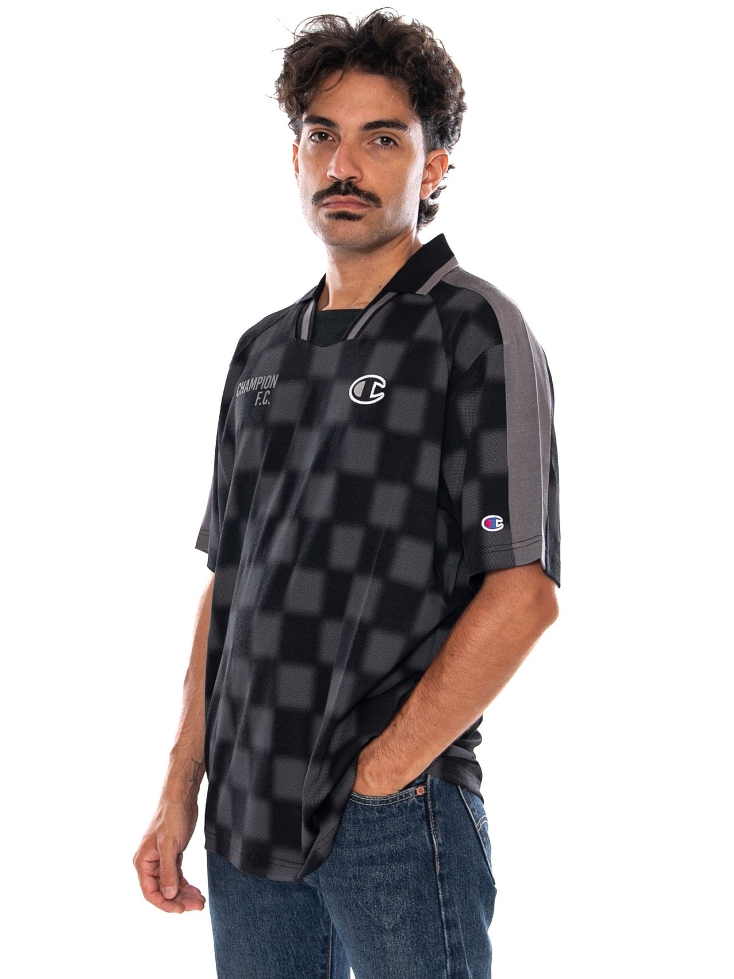 Maglietta 'POLO BLACK' di Champion in nero