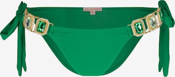 Moda Minx - Cueca biquíni 'Boujee' em verde: frente