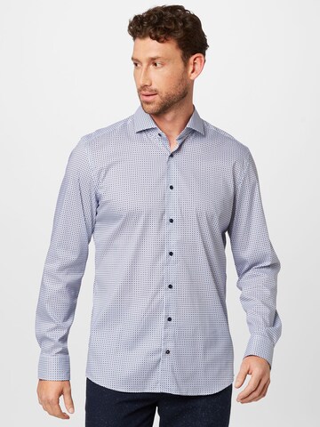 ETERNA - Slim Fit Camisa em azul: frente