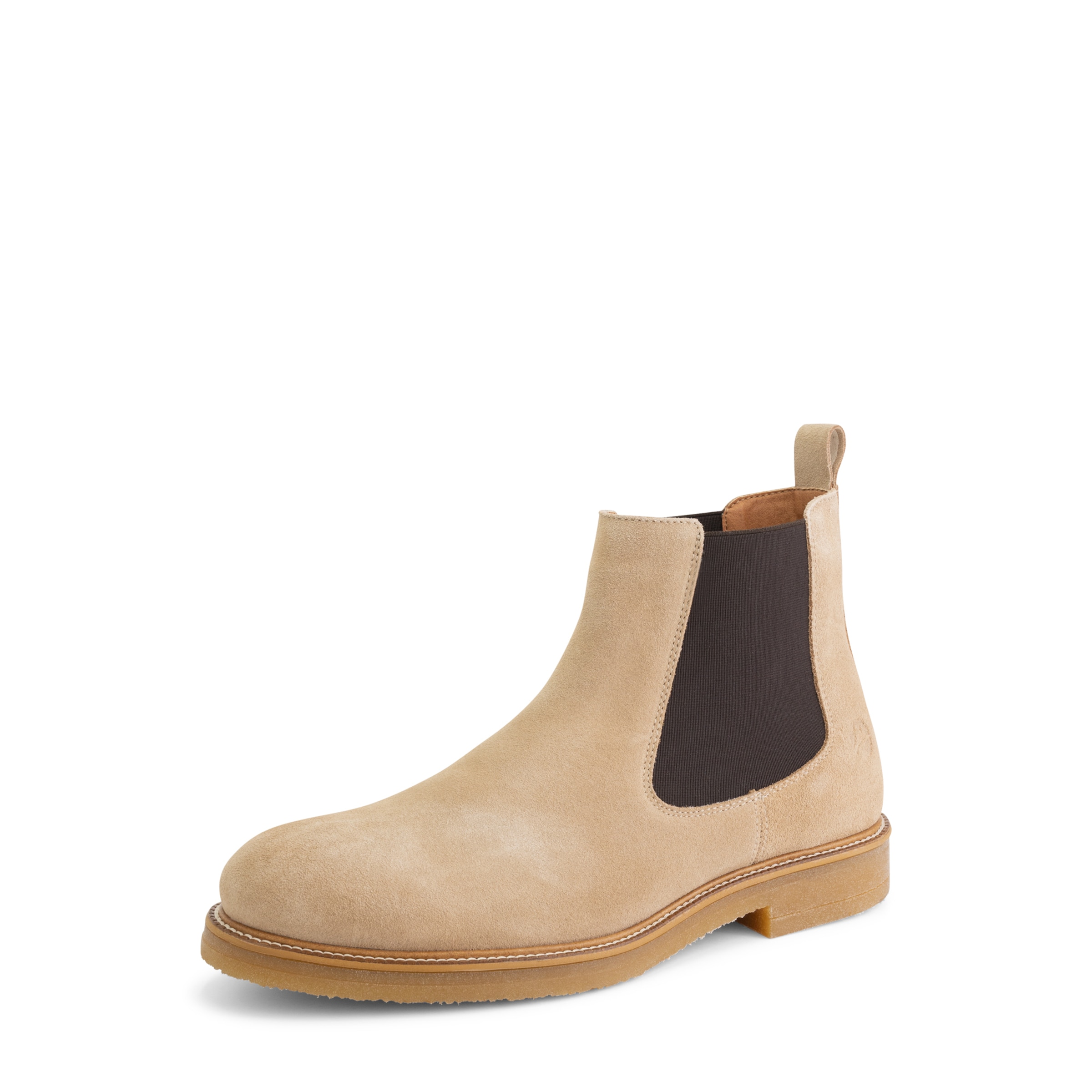 Travelin Chelsea Boots 'Ealing' i beige: forside