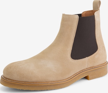 Travelin Chelsea Boots 'Ealing' i beige: forside