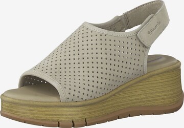 Sandales TAMARIS en beige : devant