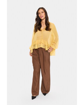 SAINT TROPEZ Bluse 'Lindzy' in Gelb