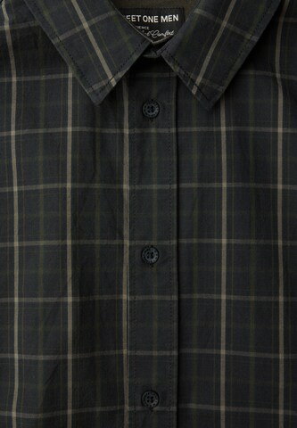 Street One MEN Regular Fit Hemd 'Oxford' in Schwarz