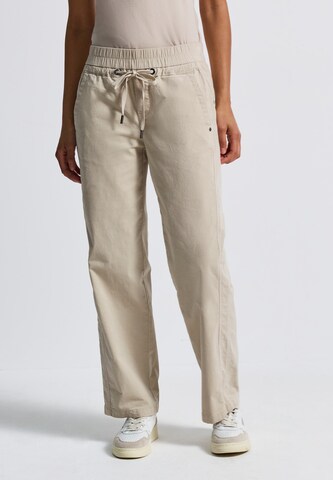 STREET ONE Loose fit Pants in Beige: front