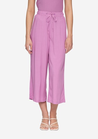 Wide Leg Pantalon QS en violet : devant