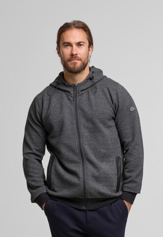 INDICODE JEANS Sweat jacket 'Sting' in Grey: front