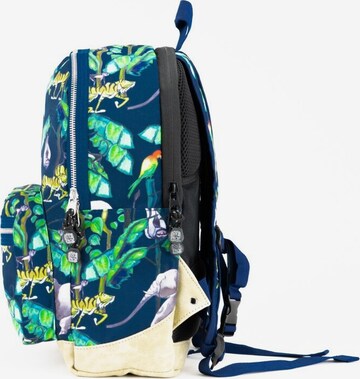 Pick & Pack Backpack 'Happy Jungle M' in Blue: front