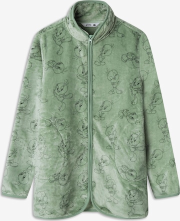 zaļš Gisela Flīsa jaka 'Tweety': no priekšpuses